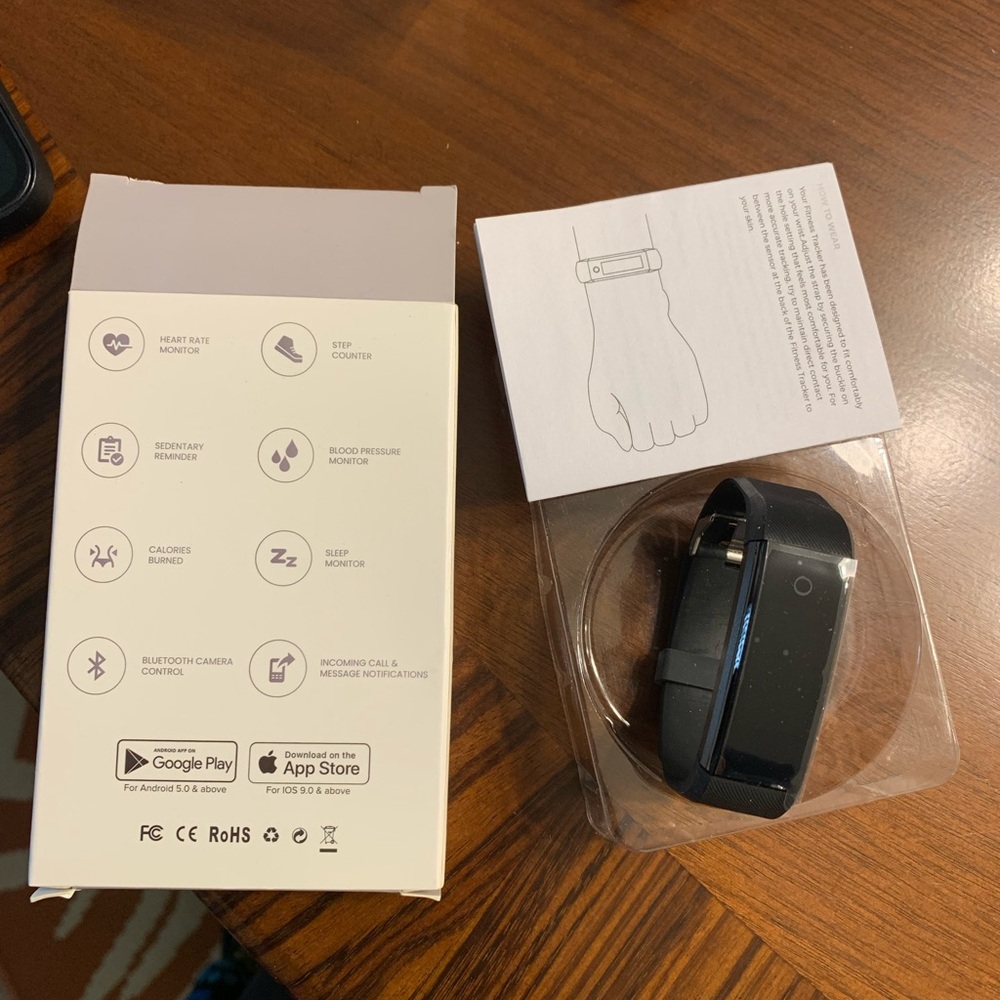 Smart Fitness Tracker - Black